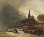 dutch harbour in a storm